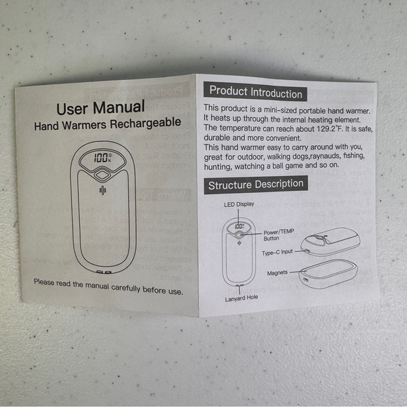 2 Pack Rechargeable Hand Warmers 7000mAh Magnetic Portable Electric Heaters - Picture 9 of 9